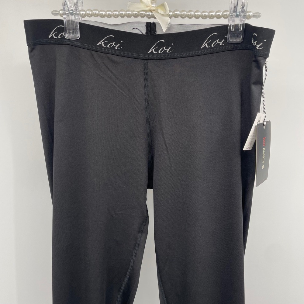 Koi Basics‎ Remi Black Moisture Wicking Athletic Scrub Leggings Womens Medium